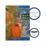 Teknocan Marketing - Ahşap Puzzle Yetişkinler Için - Arles'teki Yatak Odası Benzersiz Parçalı Puzzle - 450 Parça Ahşap Yapboz - Yapıştırıcı Folyo Dahil - Dekoratif Ahşap Puzzle - 29X39 cm - R1-13 - 01-Mavi