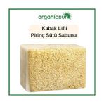 Teknocan Marketing Doğal Kabak Lifli Pirinç Sabunu 120 gr 1 Adet Tüm Cilt Tipleri Için Beyazlatma Etkili E ve B Vitaminli - Option-1