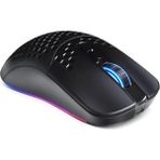 Teknocan Marketing Kablosuz Petek Tasarım Şarjlı Gaming Mouse – Rgb Aydınlatmalı 3200 Dpı Ultra Hafif Siyah - Option-1 - 001-Renkli