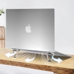 Teknocan Marketing Mini Laptop Standı Masaüstü Laptop Tutucu Laptop Standı Portatif Yapışkanlı Laptop Standı Set