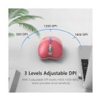Teknocan Marketing Mofii Mouse Renkli Kedi Tasarım Kablosuz Sessiz Bilgisayar Notebook Laptop Için Fare Pilli Mouse USB Receiver Tak Çalıştır Pembe (Pembe) - Option-1 - 001-Renkli