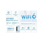 Teknocan Marketing RE600X, AX1800 Mbps Onemesh Wi-Fi 6 Menzil Genişletici, 1 Gigabit Bağlantı Noktası, Dahili Access Point Modu ile Geniş Bant/wi-Fi Güçlendirici/hotspot - 1 TB - 10x16 GB