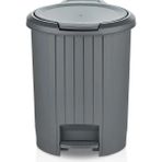 Teknocan Marketing Serisi Bas Aç ve Pedallı 12 Litre Çöp Kovası - 000-Siyah - Option-1