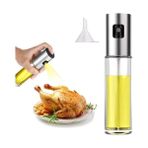 Teknocan Marketing Yağ Püskürtücü Şişe, 100 ml Sirke Püskürtücü, Sos Spreyi, Izgara, Zeytinyağı Cam Şişe, Mutfak, Pişirme, Salata, Ekmek Pişirme, Barbekü Için (1 Adet)