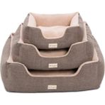 Teknocan Pet Echo Varro Kahve-Bej Köpek Yatağı M 65X80CM - 001-Renkli - 100 x 100 cm