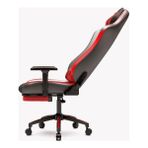Teknocan Zio Gaming Valor 1590B0511 Ayak Uzatmalı Profesyonel Oyuncu Koltuğu - Kırmızı Kumaş - 301 - Siyah