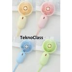 TeknoClass Fan Soğutucu Mini Vantilatör Güçlü Serinletici Taşınabilir Şarjlı Sessiz Mini Fan