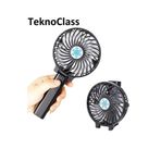TeknoClass Katlanabilir Şarjlı Mini El Boyun Masa Fanı Seyahat Taşınabilir Fan Vantilatör Şarjlı Güçlü