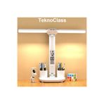 TeknoClass Led Işıklı Masa Üstü Lambası Dokunmatik Standlı Çocuk Ders Kitap Çalışma Kalemlik Masa Lambası