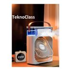 TeknoClass Vantilatör Mini Fan 5 Spreyli Su Püskürtmeli Nenlendirici 600 ML Buhar Makinesi Nemlendirici Klima