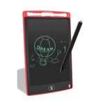 TeknoClass Writing Tablet Lcd 8.5inç Dijital Kalemli Çizim Yazı Tahtası Grafik Not Yazma Eğitim Tableti-krmz