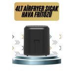 teknodayım 4L Airfryer Hazneli Hava Fritözü Yağsız Fritöz Taşınabilir Fırın İşlevi Gören Pratik
