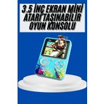 teknodayım Çocuklara Özel 4K HD Retro Oyun Konsol El Atari Taşınabilir 500 Oyunlu