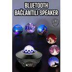 teknodayım Çocuklara Özel Şarjlı Bluetooth Hoparlör Parti Led Lambası Yıldızlı Projeksiyon
