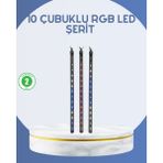 Teknodayım Dış Mekan LED Kayan Yıldız Işığı 10 Çubuk Aydınlatma - 00 Beyaz