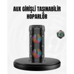 Teknodayım Kablosuz Stereo Hoparlör USB + Sd Kart + Aux Destekli Bluetooth 5.0 - Renkli
