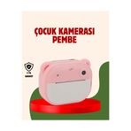 teknodayım KESGİN MARKET ® Çocuklar İçin Şipşak Yazıcı Kamera 24MP HD Çift Lensli Termal Baskılı