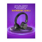 teknodayım Renkli Işık Efektli Bluetooth 5.3 Müzik Kulaklığı