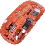 Teknodayım Şeffaf Kablosuz Mouse Bluetooth Bağlantılı Sessiz Tıklama - Renkli