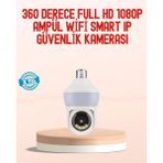 Teknodayım Teknolojik 360° Full Hd Wi-Fi Akıllı Ampül Kamera Gece Görüşlü Seri 2026