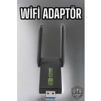 teknodayım Wifi Adaptör Çift Bantlı Kablosuz Wifi Adaptörü
