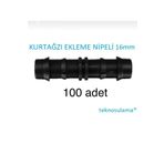 teknodrip Kurtağzı Ekleme Nipeli 16x16mm 100 Adet