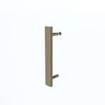 Teknoduş Bronze Castor 6mm Füme Cam 2 Sabit 2 Sürgü İki Duvar Arası Duşakabin Kahverengi
