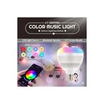 TeknoEser RGB Akıllı Led Ampul Bluetooth Hoparlörlü, Uzaktan Kumandalı Ses Renk Değiştiren E27 Gece Lambası