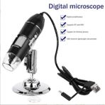 Teknofaji 1600X Diji Mikroskop USB 8led Çok Amaçlı Cilt Biyolojik Analiz Tel Tamiri Muayene Kamerası - Siyah