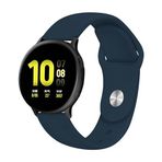 Teknoft 46mm Akıllı Saat Modelleri İçin HUAWEI Watch (Ultimate/GT4/Watch 4 Pro/GT3/GT3 Pro/GT2/GT2 Pro) SAMSUNG Watch (Gear S3 Frontier/Galaxy Watch 46mm) Konforlu 22mm Silikon Kordon (Lacivert)
