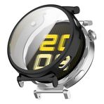 Teknoft Huawei Watch GT5 Pro 42mm için Saati Tam Saran TPU Ekran Koruyuculu Çizilme ve Darbelere Karşı Koruma Sağlayan Dokunmatik Etkilemeyen Silikon Kılıf (Siyah, GT5 Pro 42mm)