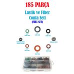 TeknoGöz 185 Parça Lastik Ve Klingrit Fiber Conta Full Seti