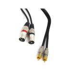 Teknogreen TKS-1101 2xXLR Erkek 2x3.5 mm Stereo Erkek 1 m Kablo
