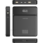 Teknohane Tekno Hane 100 Watt Süper Hızlı Şarj Power Bank Macbook & Notebook Şarj Eder 30000 Mah Laptop Şarjı - Siyah
