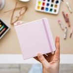 TeknoKapsül 12X12 cm Sert Kapak 80 Yaprak 140 Gr. Eskiz Defteri - Book - Pembe - -- - Option-1