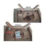 TeknoKapsül 15 Ad. Siyah Plastik L Gönye Köşebent 25X25X30MM - Mobilya Dolap Raf Çekmece Sehpa Birleştirme Sabitleme Montaj Bağlantı Aparatı - Option-1