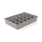 TeknoKapsül 15'li Organizer Seti, Makyaj Takı Düzenleyici, Banyo Mutfak Çekmece Organizer (Gri)