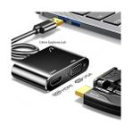 TeknoKapsül 3349 USB 3.0 To HDMI VGA 3.5mm 1080P Monitör Genişletici Çevirici Dönüştürücü Adaptör Ekranı Genişl