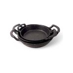 TeknoKapsül 3'lü Döküm Sahan Seti, 3'lü Yumurta, Omlet Tavası, 3 Boy Döküm Siyah Granit Sahan Tava (22CM-20CM-1