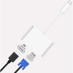 TeknoKapsül 4366 USB Type-C To HDMI VGA 3.1 4K Çevirici Dönüştürücü Adaptör