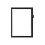TeknoKapsül 499301 Duraframe A4 Mıknatıslı Çerçeve, 1 Adet, Siyah - Option-1 - 1BW-Beyaz
