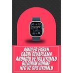 TeknoKapsül 49MM Akıllı Saat Amoled Ekranlı Kadın Erkek Kol Saati Plastik Kordon - Seçenek