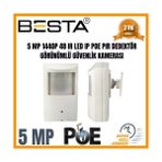 TeknoKapsül 5 1440P 48 Ir LED Ip Poe Dahili Mikrofonlu Pir Dedektör Görünümlü Güvenlik Kamerası - Seçenek