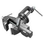 TeknoKapsül 50 mm Dönerli Örslü Özel Alaşımlı Paslanmaz Dövme Çelik Mini Masa Mengenesi, Gri - Option-1