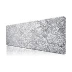TeknoKapsül - 6 Farklı Model Dikişli Kenar 70X30 cm Mouse Pad (Map)