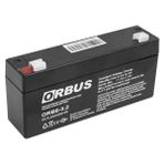 TeknoKapsül 6 Volt 3.2 Amper Akü Orb6-3.2 (125X33X60 Mm)