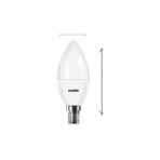 TeknoKapsül 8.5W LED Mum Ampul – E14 Duy, 810 Lümen, 3000K Sarı Işık, 60W Eşdeğer, 3’lü Paket, Opal Dekoratif Ampul, Dimmer Uyumlu Değil,%86 Enerji Tasarrufu, 99X37 mm (Sarı) - 1 - 10 W - Amber