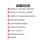 TeknoKapsül - 9 Parça Profesyonel Oto Yıkama Seti, Oto Kurulama Seti, Araba Bakım Paketi, Araç Temizleme Seti,