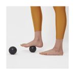 TeknoKapsül Actifoam Düz Masaj Seti Spor Fitness Seti Köpük Rulo Masaj Topu (Siyah + Turuncu Orta Sert)