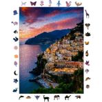TeknoKapsül Ahşap Puzzle Yetişkin - Amalfi Kıyıları - 450 Parça, 29 x 39 cm - Yapıştırıcı Folyo Dahil - Benzers
